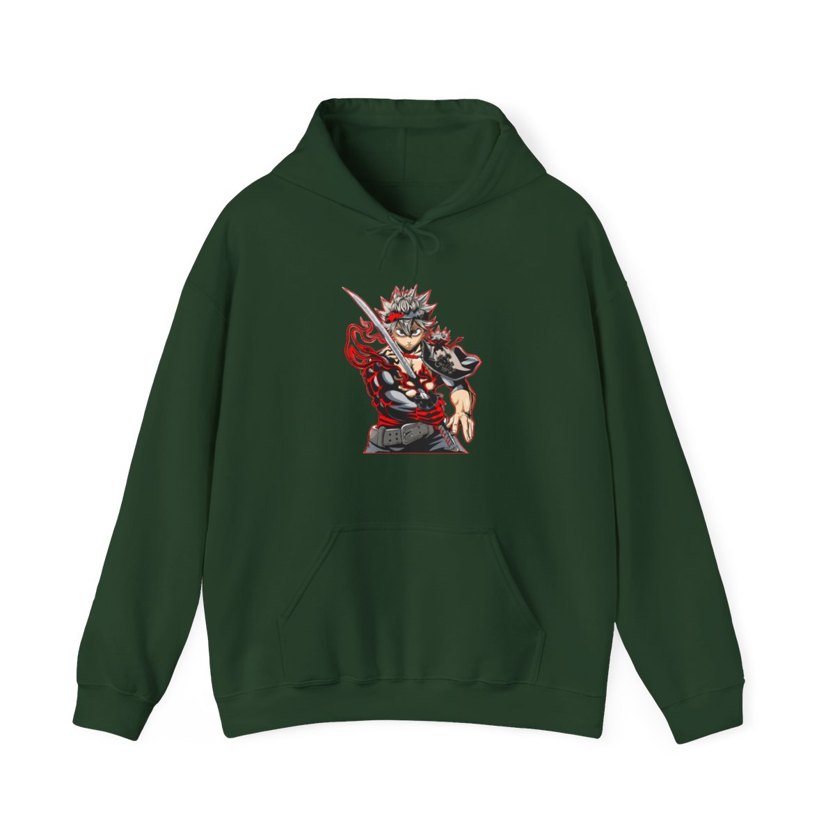 Asta Hoodie Black Clover Sword Demon Form Cursed Fire - alternate angle 5, merchandise