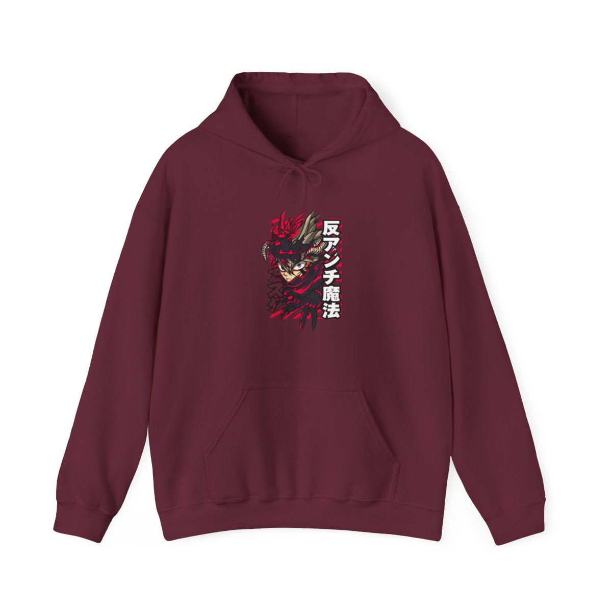 Asta Demon Horns Black Clover Anime Streetwear Hoodie - alternate angle 3, merchandise