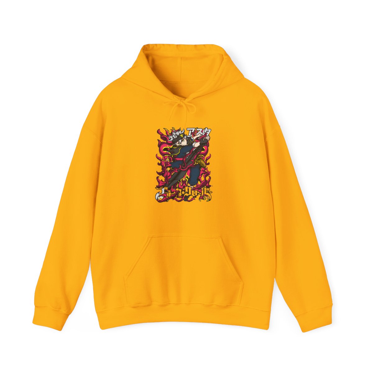 Asta Black Clover Hoodie Magic Sword Red Blade Stance - alternate angle 2, merchandise