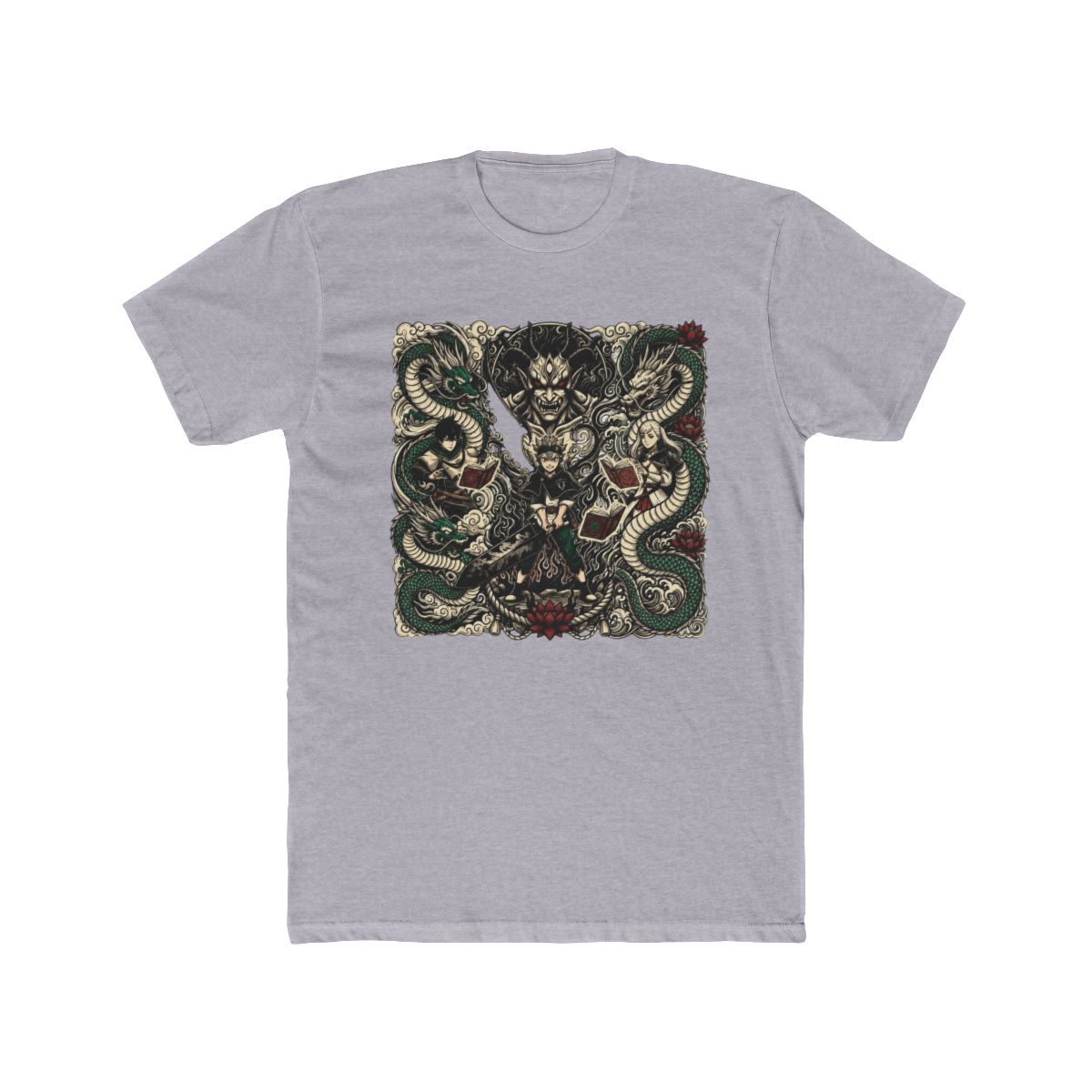 Asta And Yuno With Noelle Art T Shirt | Black Clover - alternate angle 5, merchandise
