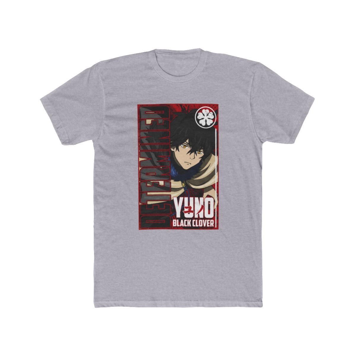 Yuno Determined Black Clover Streetwear T Shirt - alternate angle 3, merchandise