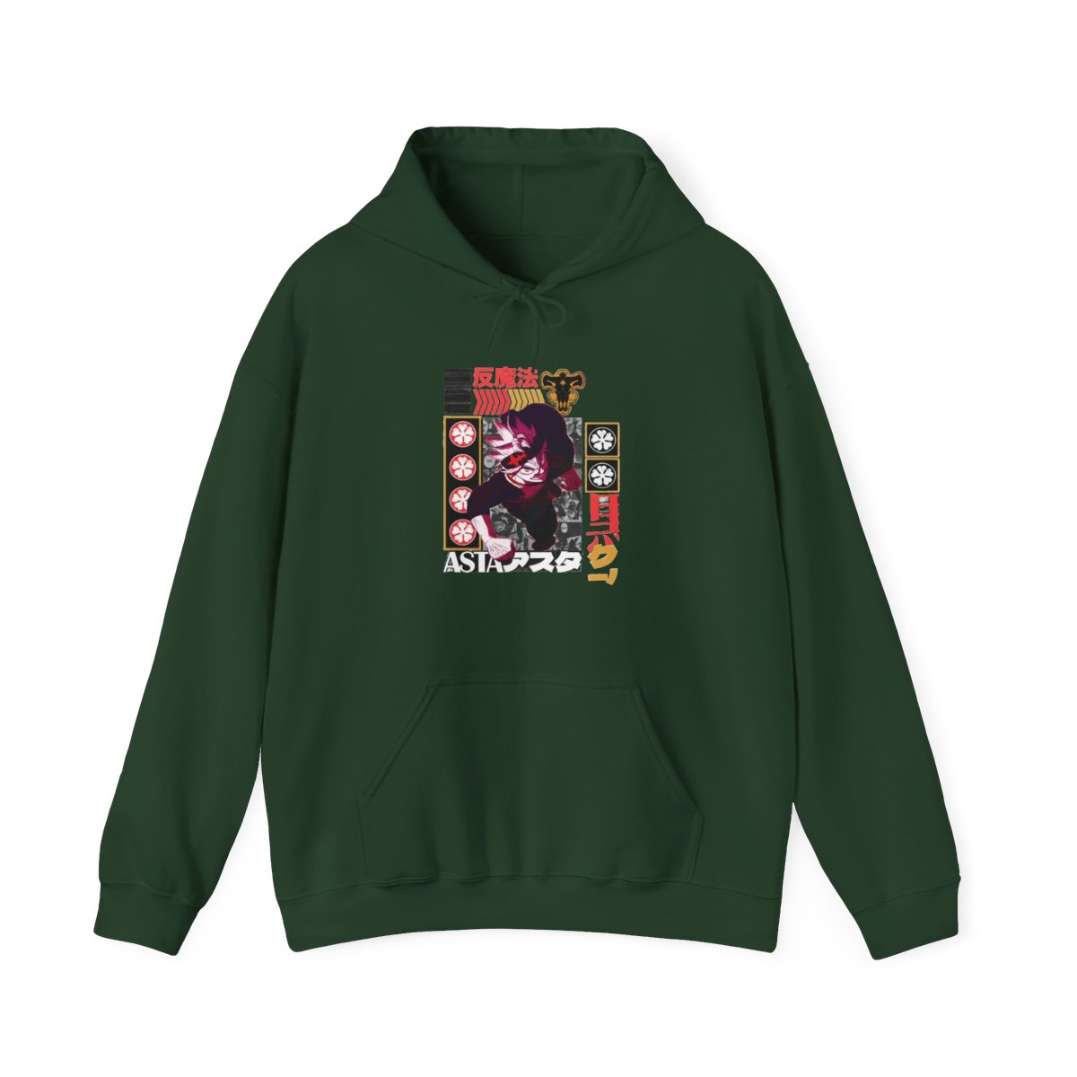 Asta V2 Black Clover Streetwear Hoodie | Anime Ape - alternate angle 5, merchandise