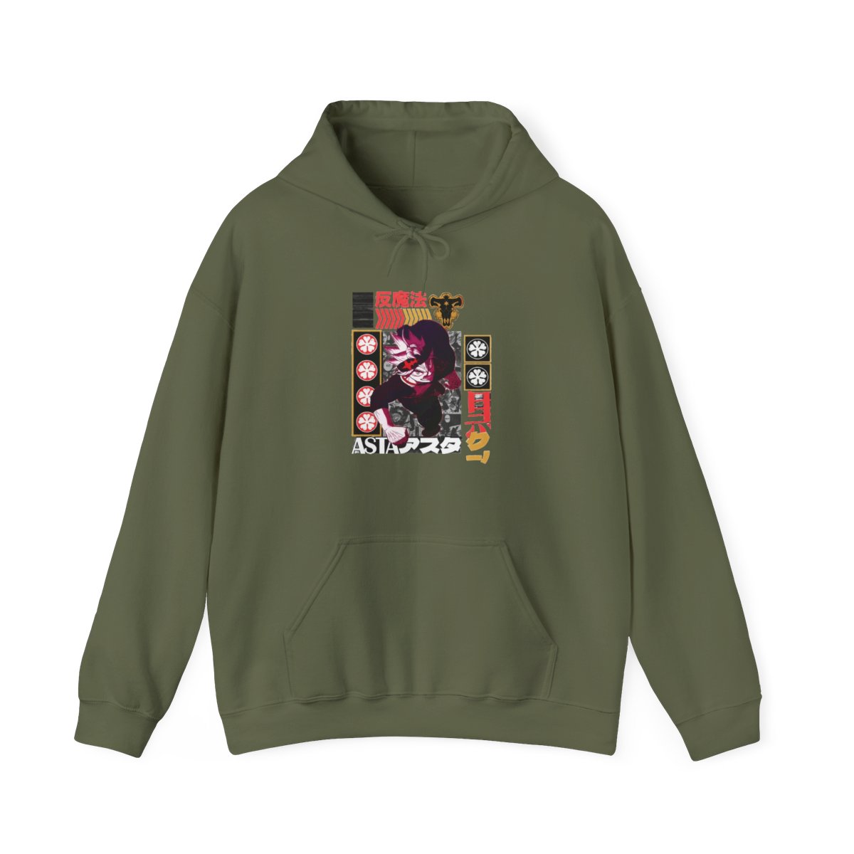 Asta V2 Black Clover Streetwear Hoodie | Anime Ape - alternate angle 4, merchandise